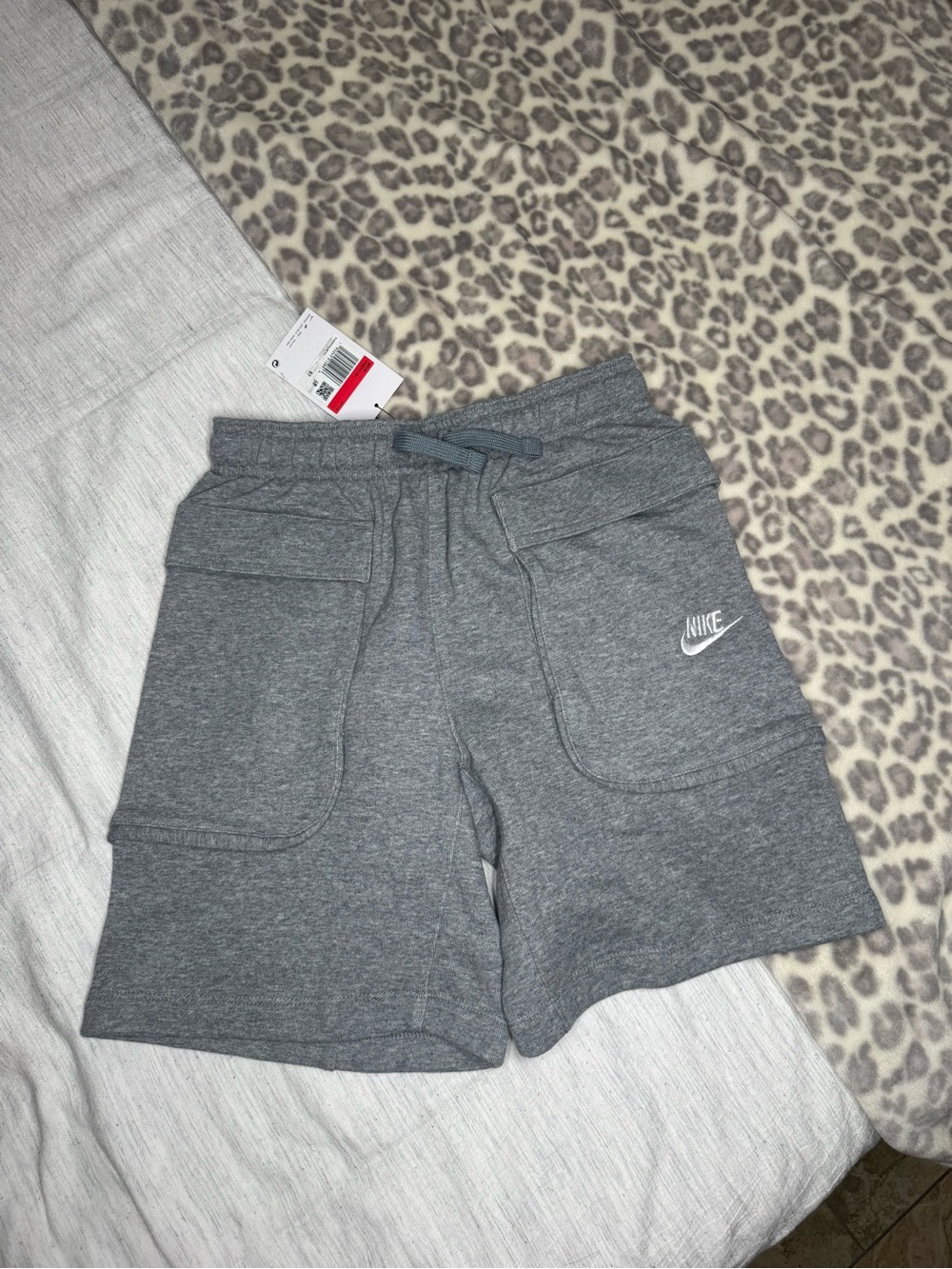 Nike Kids Gray Athletic Fleece Shorts
